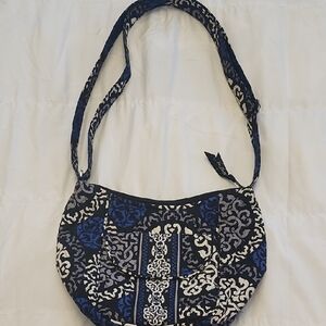 Vera Bradley Navy and White Shoulder Bag